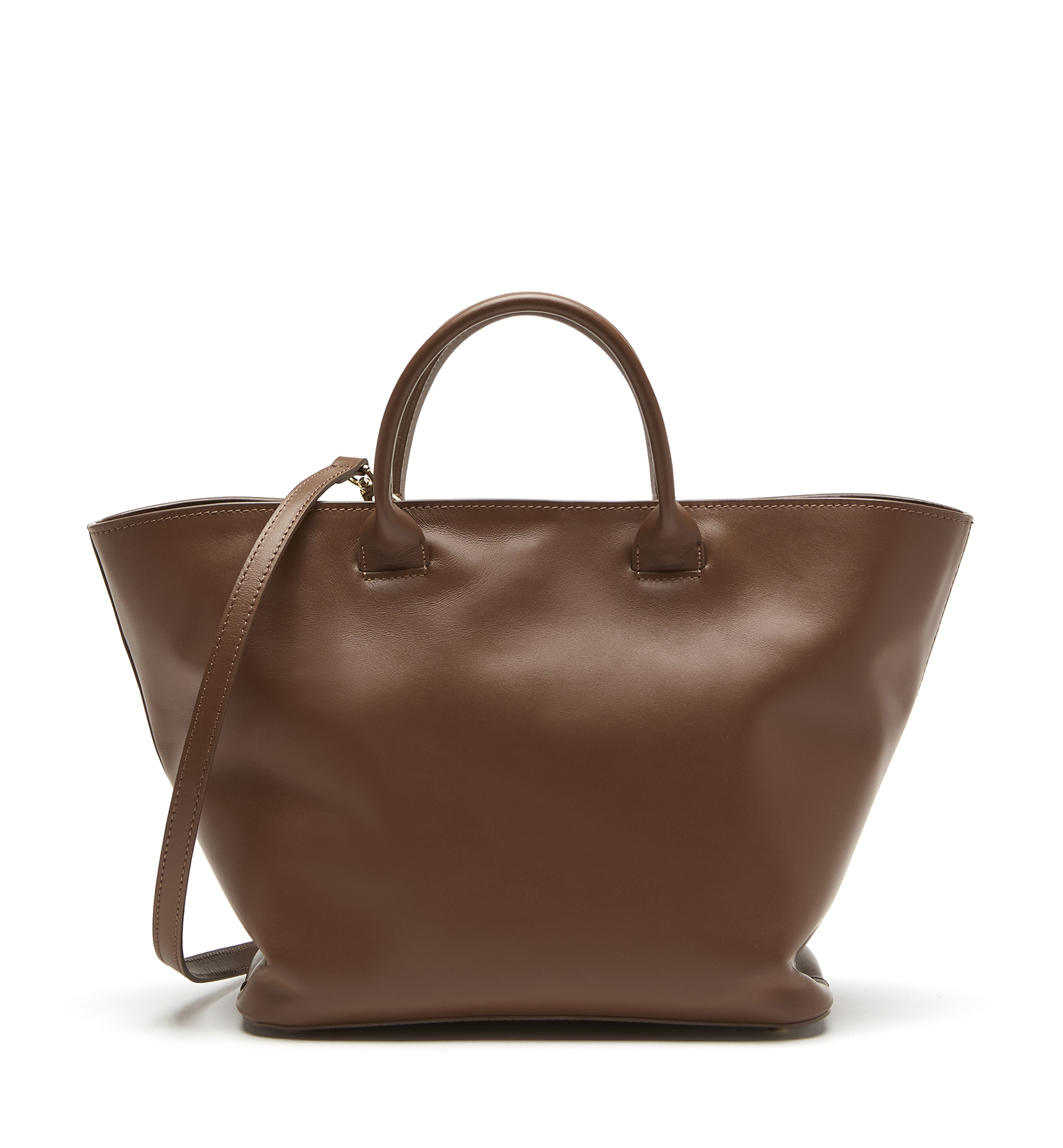 Shop La Canadienne Press Leather Tote Bag In Brown