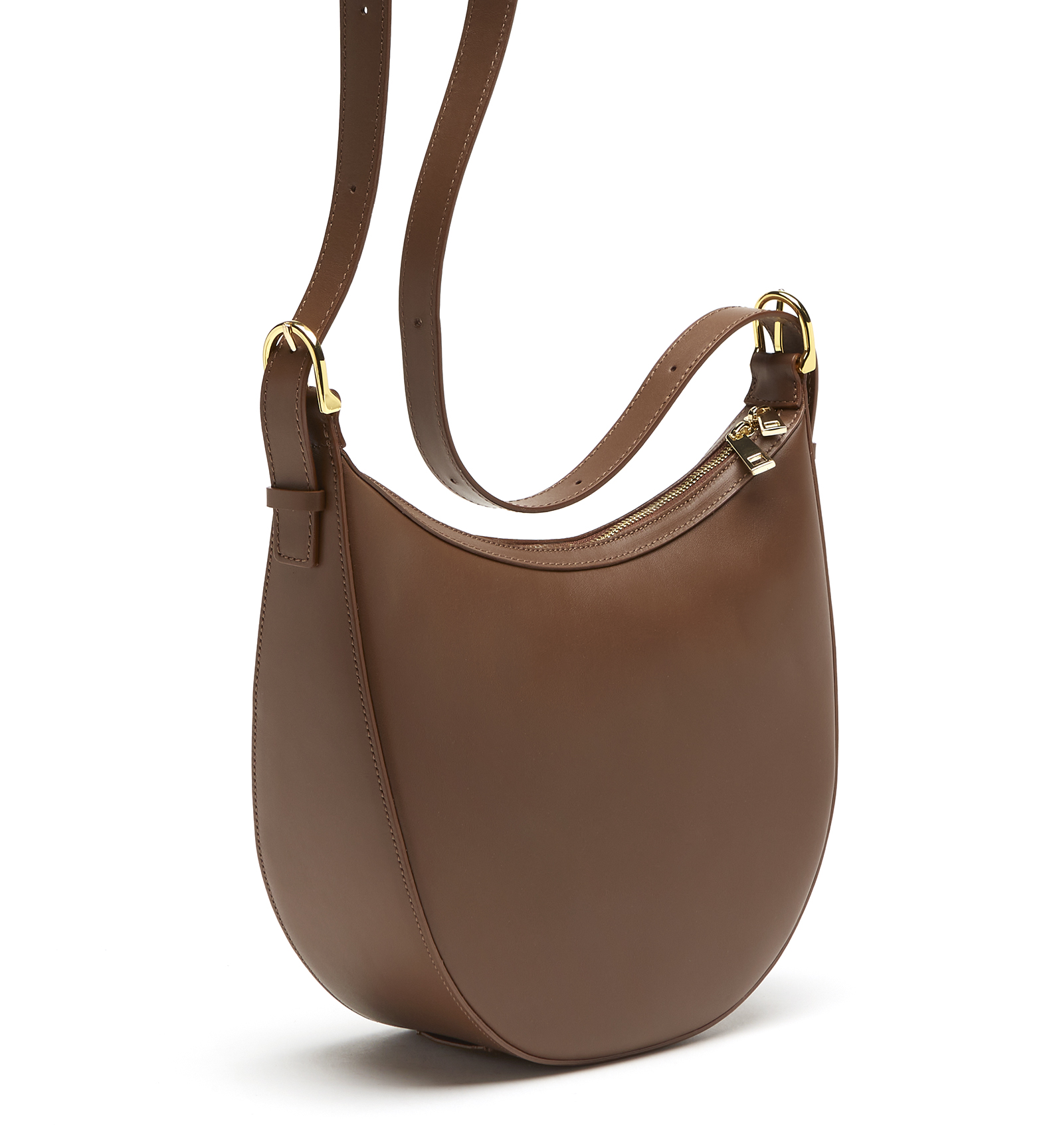 Shop La Canadienne Prima Leather Shoulder Bag In Brown