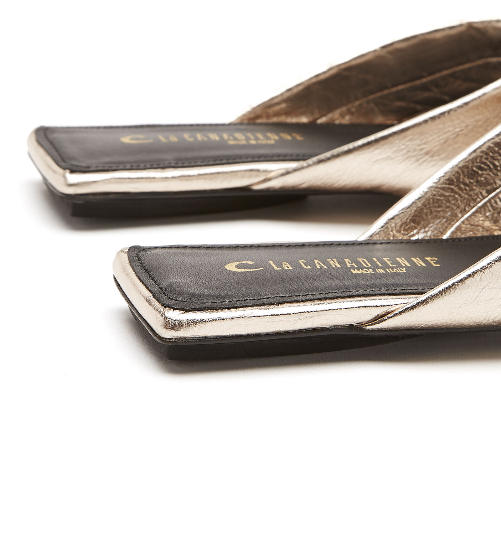 Shop La Canadienne Betty Leather Sandal In Silver