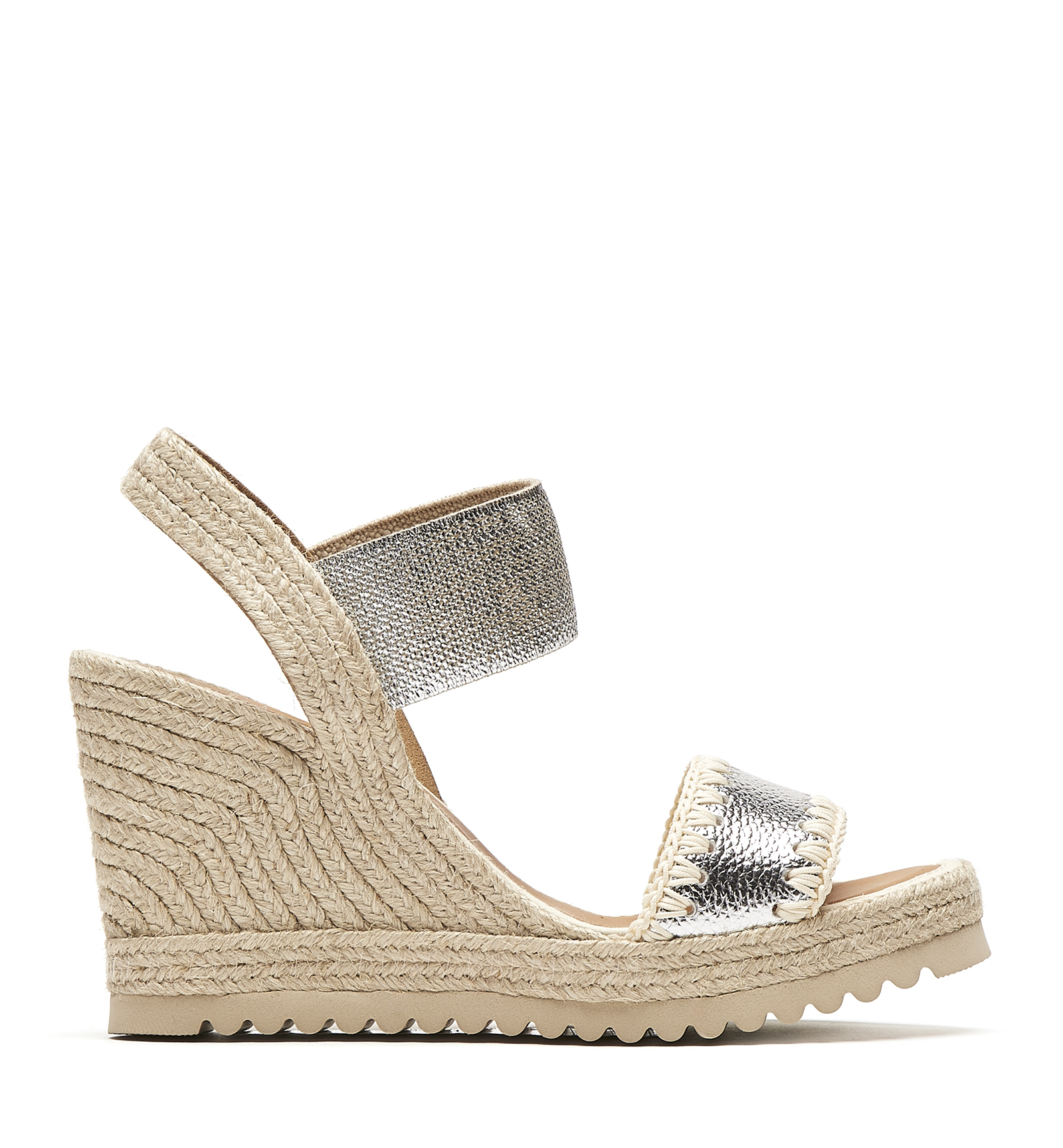 Shop La Canadienne Chariot Wedge Sandal In Silver