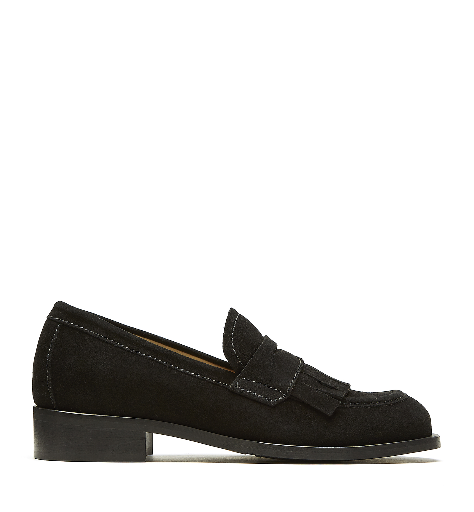 La Canadienne Danny Suede Loafer In Black