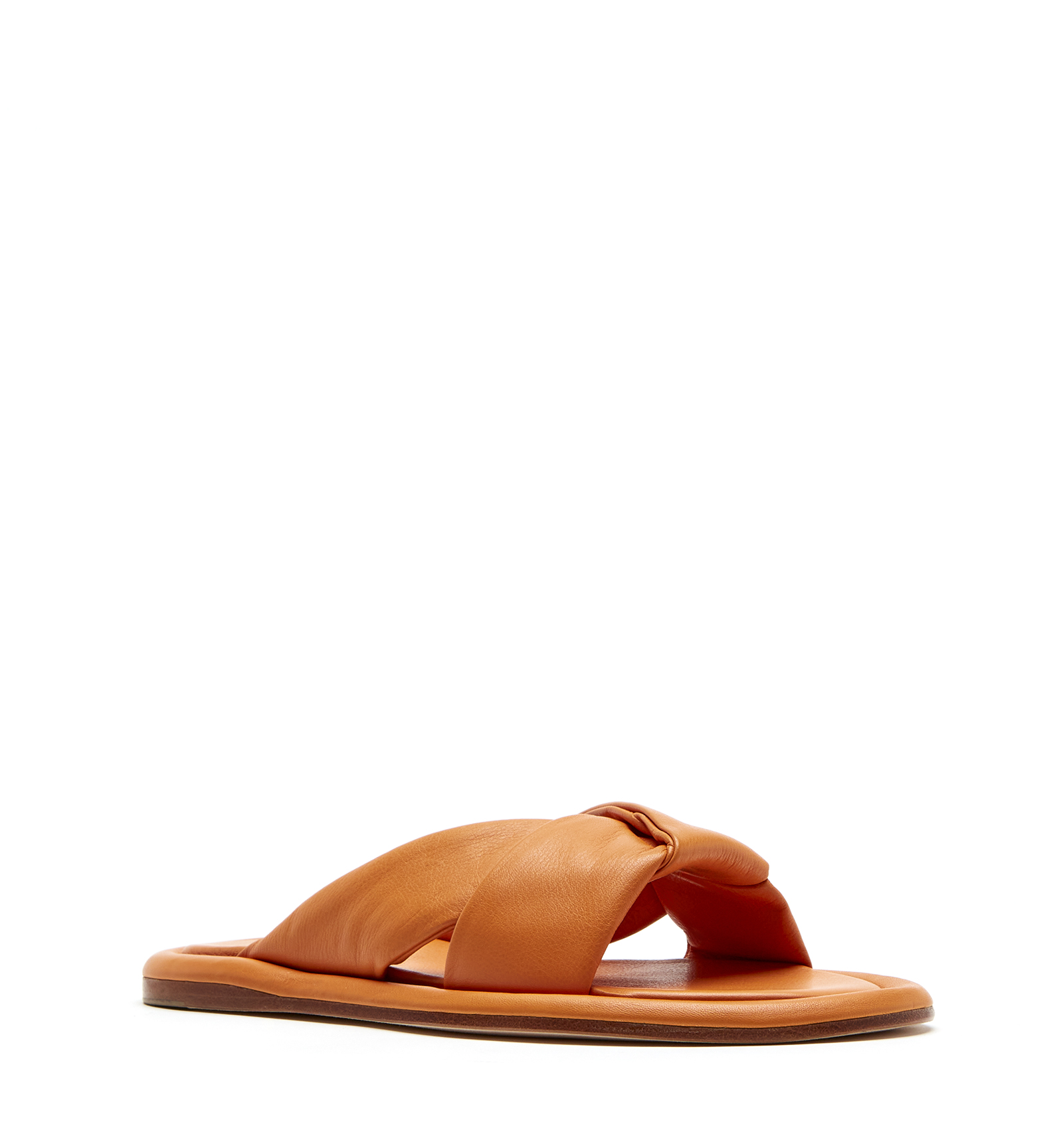 Shop La Canadienne Gabriella Leather Sandal In Orange