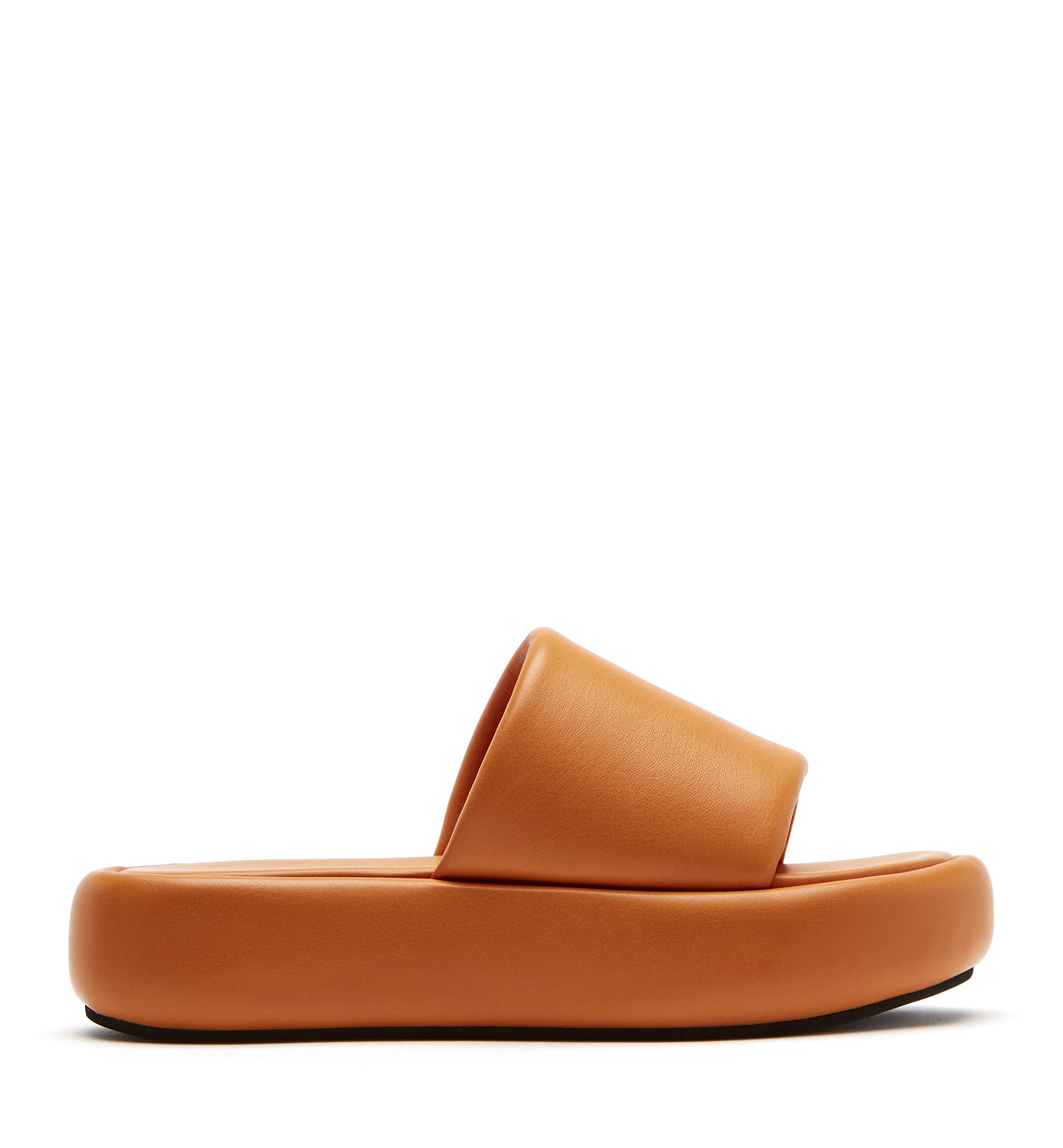 Shop La Canadienne Gaia Leather Sandal In Orange