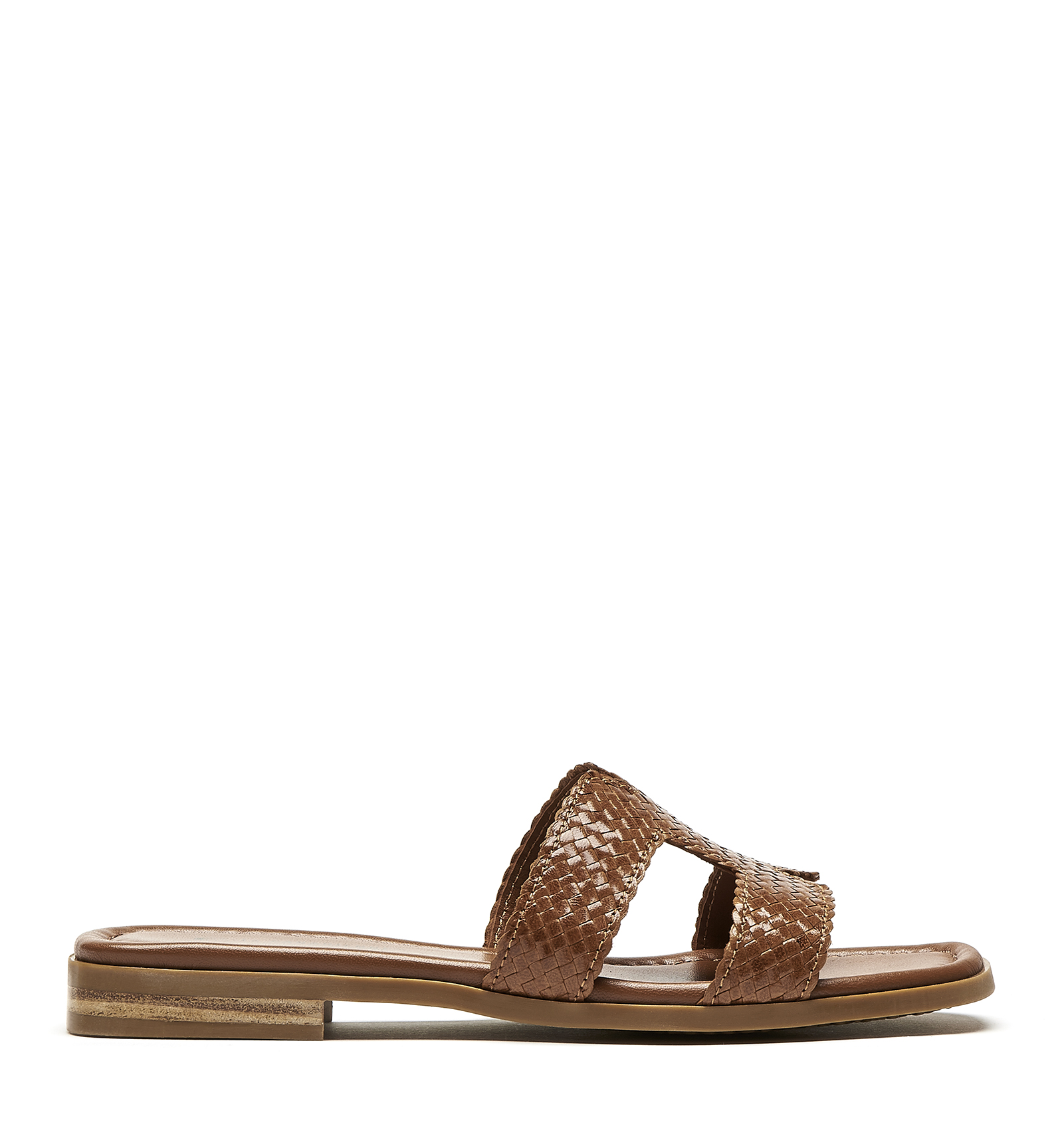 Shop La Canadienne Paolo Leather Sandal In Toffee