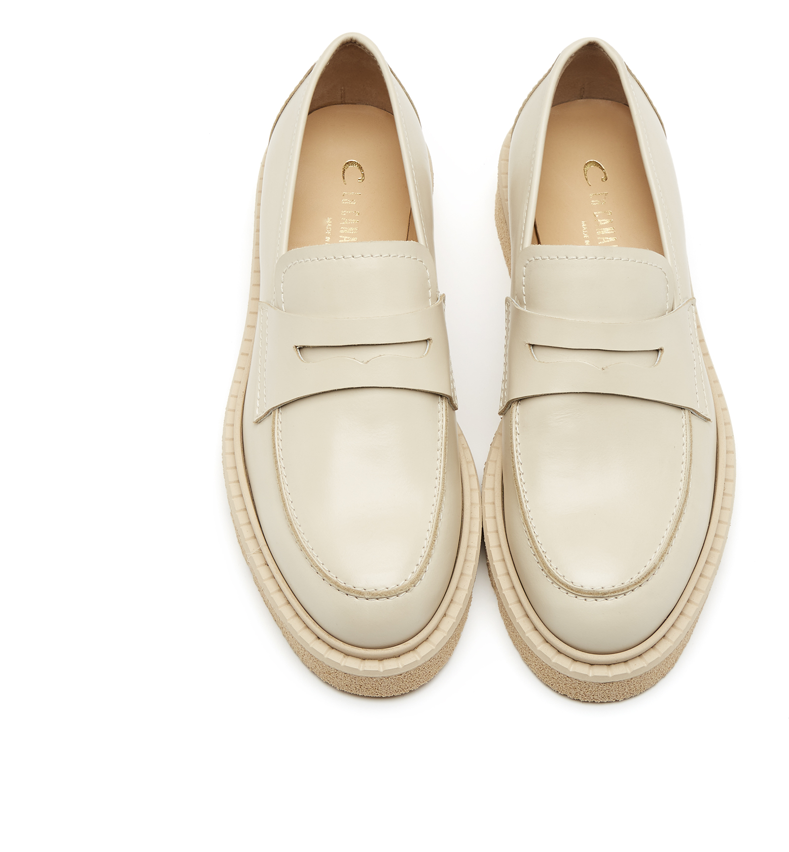Shop La Canadienne Readme Leather Loafer In Off White