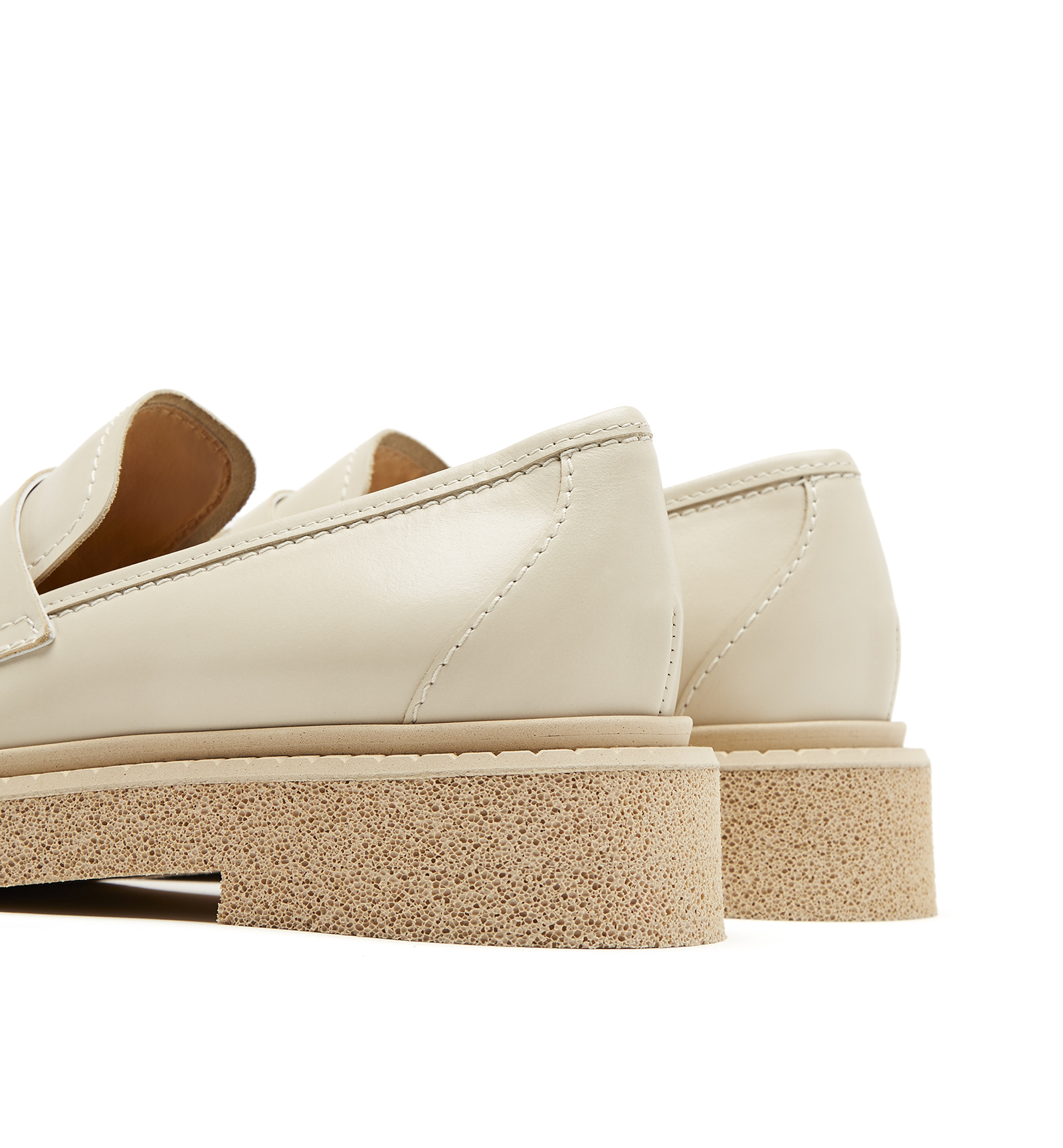 Shop La Canadienne Readme Leather Loafer In Off White