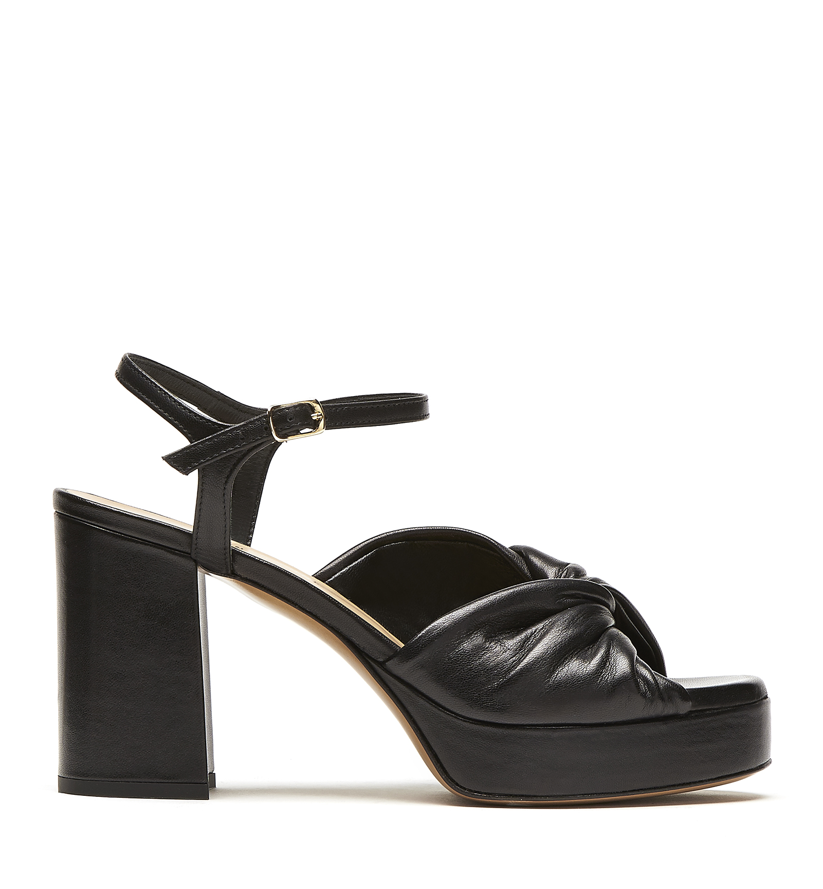La Canadienne Recharge Leather Sandal In Black