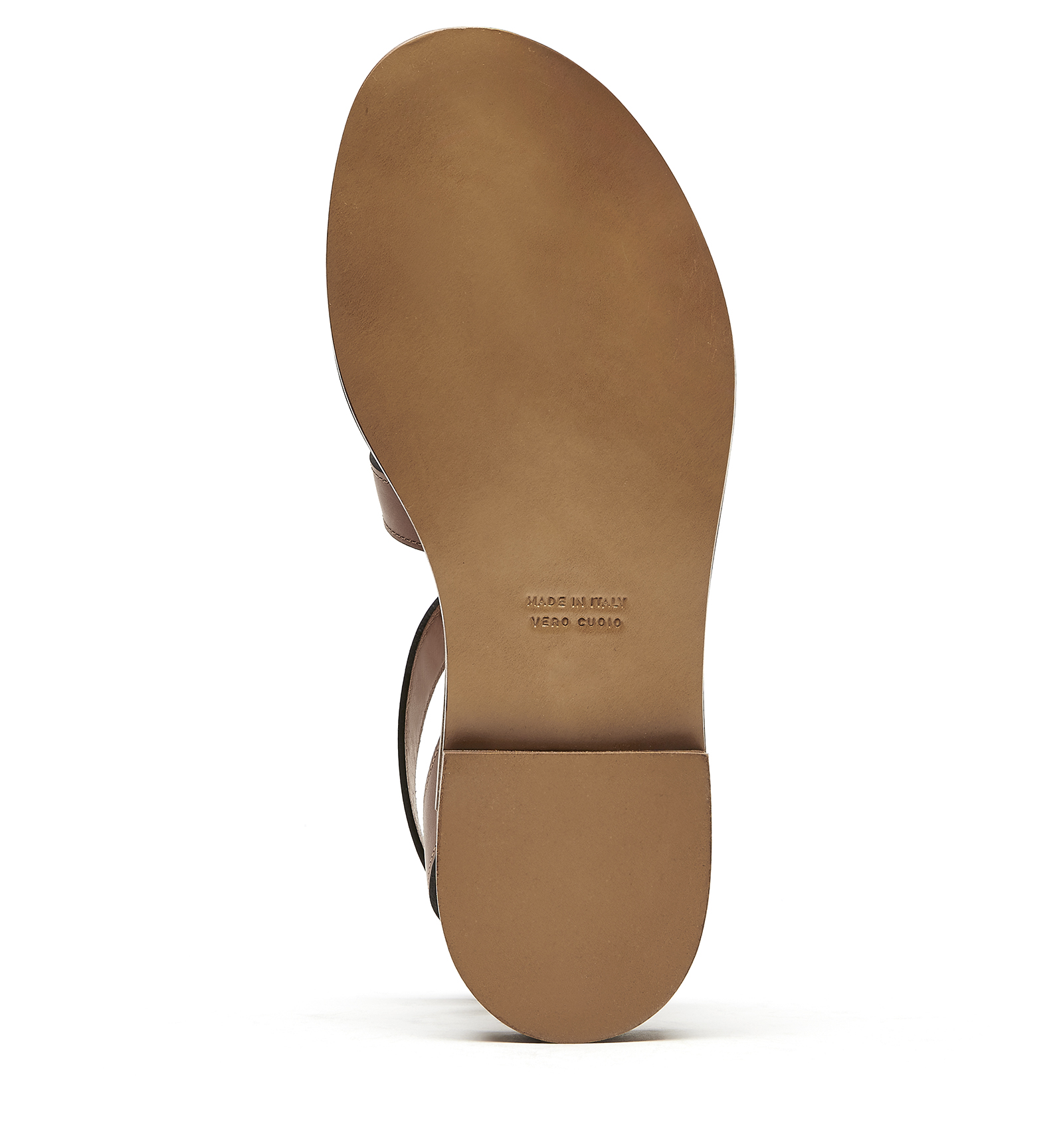Shop La Canadienne Resort Leather Sandal In Chestnut