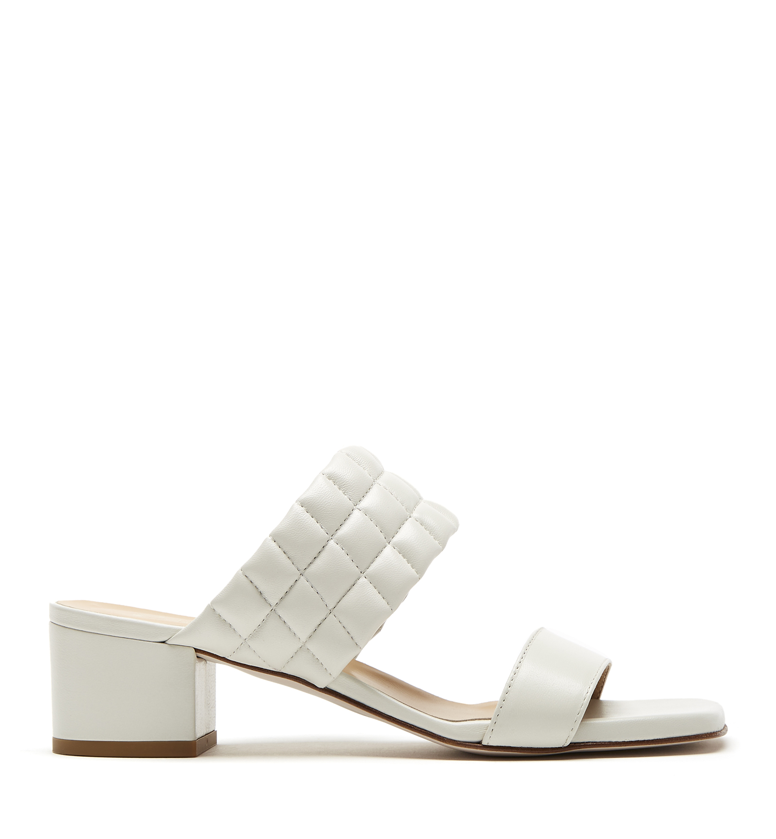 La Canadienne Rossy Leather Sandal In Off White