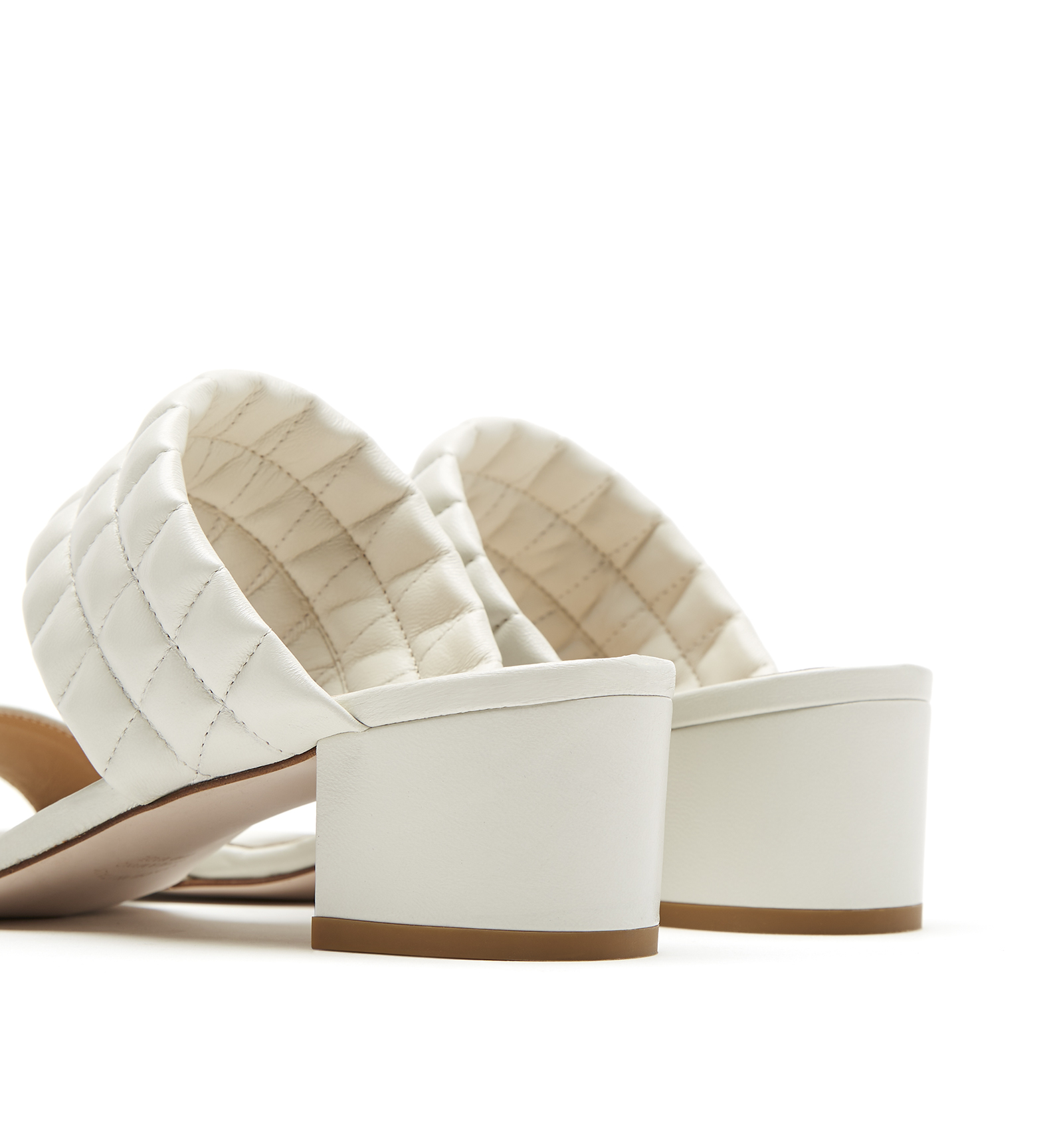 Shop La Canadienne Rossy Leather Sandal In Off White