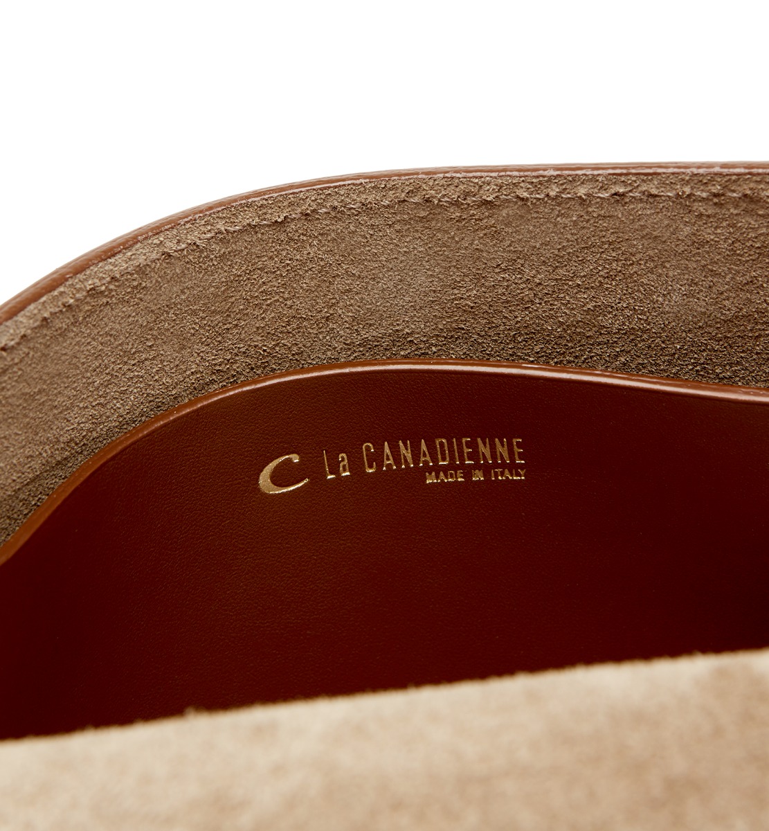 Shop La Canadienne Presta Leather Shoulder Bag In Cognac