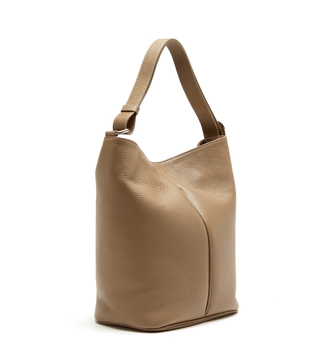 Shop La Canadienne Puma Leather Tote Bag In Taupe