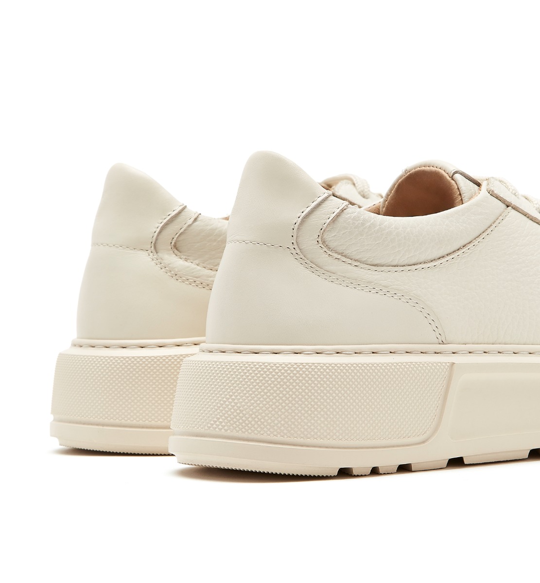 Shop La Canadienne Kori Mens Leather Sneaker In Off White
