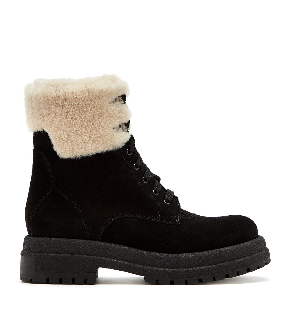 Black Gina shearling-lined suede … curated on LTK