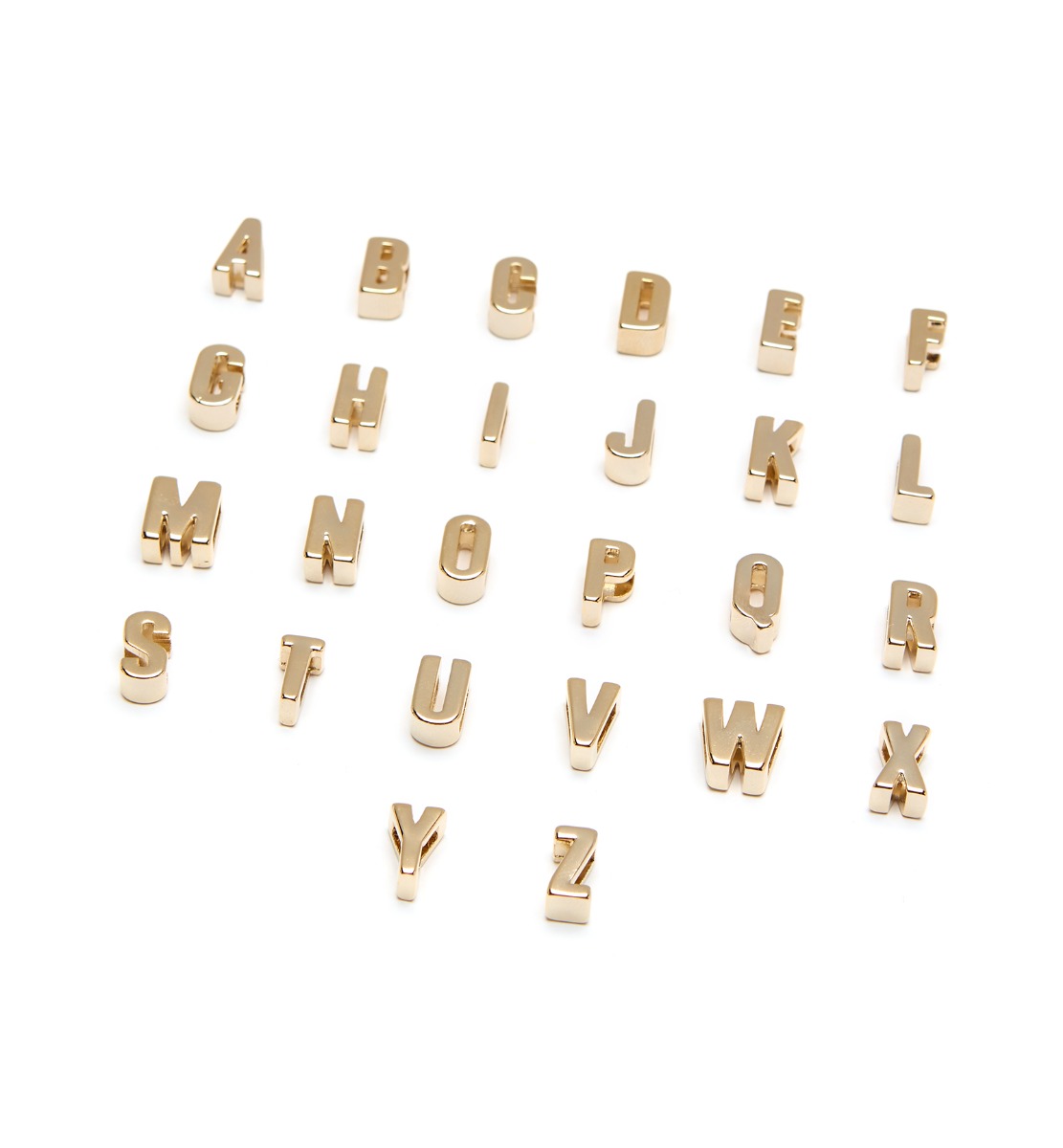 Shop La Canadienne Letters Gold Initial Shoe Charms In U
