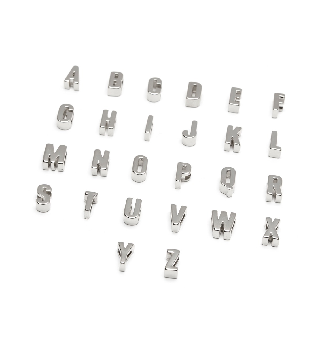 Shop La Canadienne Letters Silver Initial Shoe Charms In W